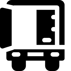 Truck Trailer Door Half Open Empty Icon from Ultimate Bold Set