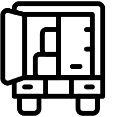 Truck Trailer Door Half Open Loaded Icon from Ultimate Light Set