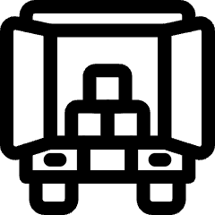 Truck Trailer Door Open Loaded Icon from Ultimate Regular Set