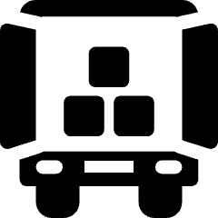 Truck Trailer Door Open Loaded Icon from Ultimate Bold Set