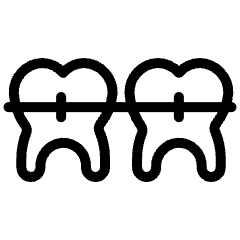 Dental Brace 1 Icon from Ultimate Light Set