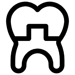 Dental Crown 1 Icon from Ultimate Regular Set