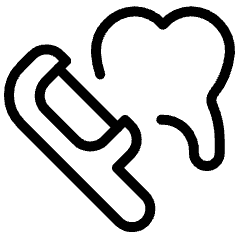 Dental Stick Tooth Icon from Ultimate Light Set