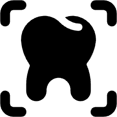 Dental Xray Focus Icon from Ultimate Bold Set