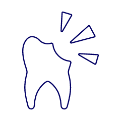 Dentistry Tooth Broken Illustration from UX Line Set