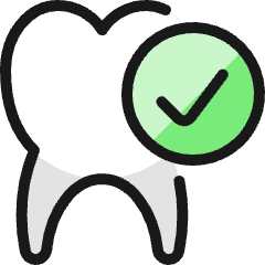 Dentistry Tooth Check Icon from Ultimate Colors Set