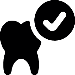 Dentistry Tooth Check Icon from Ultimate Bold Set