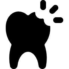 Dentistry Tooth Chipped Icon from Ultimate Bold Set