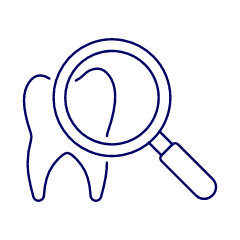Dentistry Tooth Examine Illustration from UX Line Set