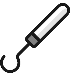 Dentistry Tooth Hook Icon from Ultimate Colors Set