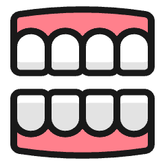 Dentistry Tooth Jaws Icon from Ultimate Colors Set