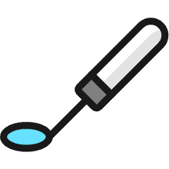 Dentistry Tooth Mirror Icon from Ultimate Colors Set