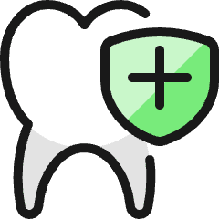 Dentistry Tooth Shield 1 Icon from Ultimate Colors Set