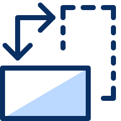Flip Down Icon from Cyber Duotone Set