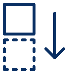 Move Down Icon from Cyber Line Set