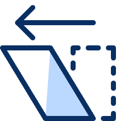 Shear Left Icon from Cyber Duotone Set