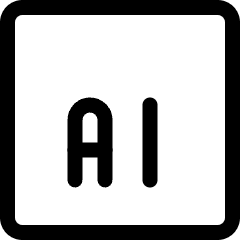 Design Document Ai 1 Icon from Ultimate Regular Set