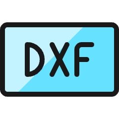 Design Document Dxf Icon from Ultimate Colors Set