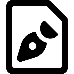 Design File Pen Alternate Icon from Ultimate Bold Set