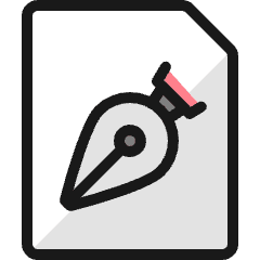 Design File Pen Icon from Ultimate Colors Set