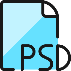 Design File Psd 1 Icon from Ultimate Colors Set
