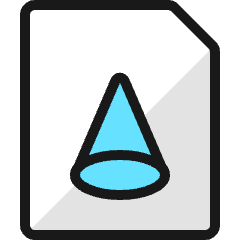 Design File Pyramid Icon from Ultimate Colors Set