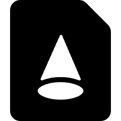 Design File Pyramid Icon from Ultimate Bold Set