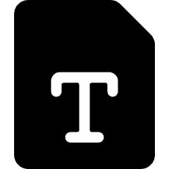 Design File Text Icon from Ultimate Bold Set