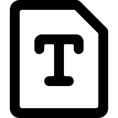 Design File Text Alternate Icon from Ultimate Bold Set