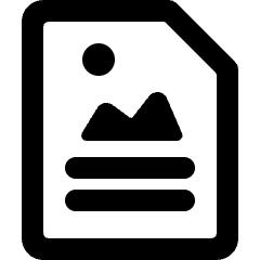Design File Text Image Alternate Icon from Ultimate Bold Set
