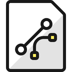 Design File Vector Icon from Ultimate Colors Set