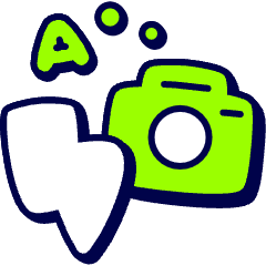 Flash Auto Mode Icon from Stickies Duo Set