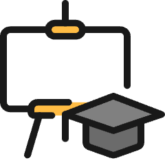 Design Drawing Board Education Icon from Ultimate Colors Set