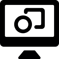 Design Shape Monitor Icon from Ultimate Bold Set