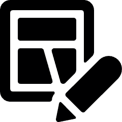 Design Tool Wireframe Icon from Ultimate Bold Set