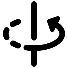 3d Rotation Y Axis Icon from Ultimate Bold Set