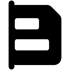 Align To Page Icon from Ultimate Bold Set