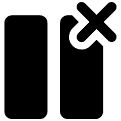 Column Delete Icon from Ultimate Bold Set