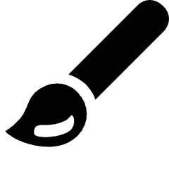 Design Paint Brush Tool Icon from Nova Solid Set