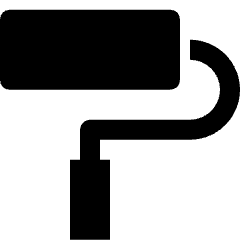 Design Roller Brush Icon from Nova Solid Set