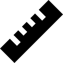 Design Ruler Icon from Nova Solid Set