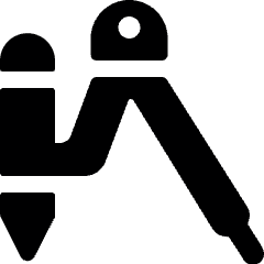 Design Tool Compass Icon from Ultimate Bold Set