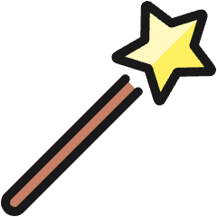 Design Tool Magic Wand 1 Icon from Ultimate Colors Set