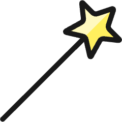 Design Tool Magic Wand Icon from Ultimate Colors Set