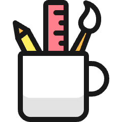 Design Tool Pen Station Icon from Ultimate Colors Set