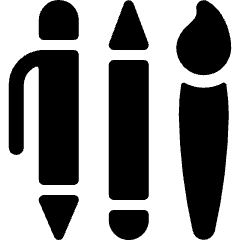 Design Tool Pens Icon from Ultimate Bold Set