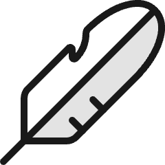 Design Tool Quill 1 Icon from Ultimate Colors Set