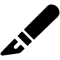 Design Tool Razor Cut Icon from Ultimate Bold Set