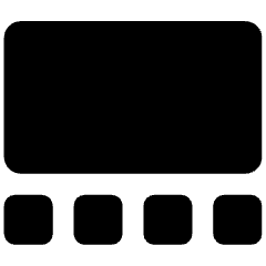 Gallery View Icon from Ultimate Bold Set
