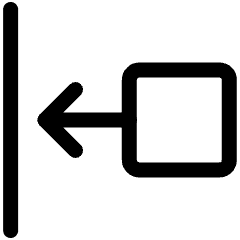 Left Distance Icon from Ultimate Regular Set